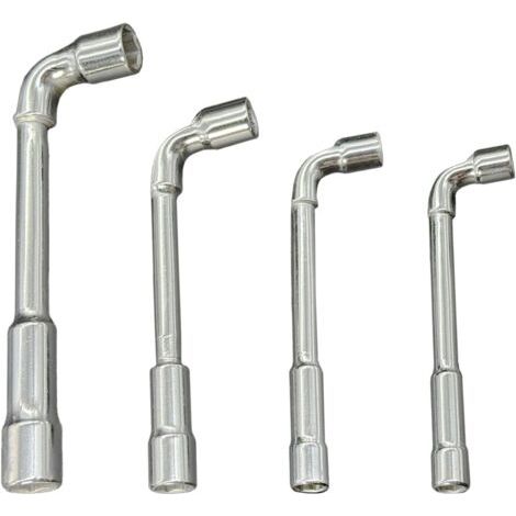 4pcs cle a pipe 6 pans 7mm 8mm 10mm 13mm, clé à pipe, clé a pipe, clef a pipe CRV acier au chrome vanadium
