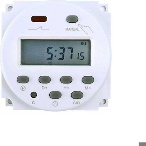 Minuteur électronique 24V programmable écran LCD contrôle temps interrupteur automatique (1/4)