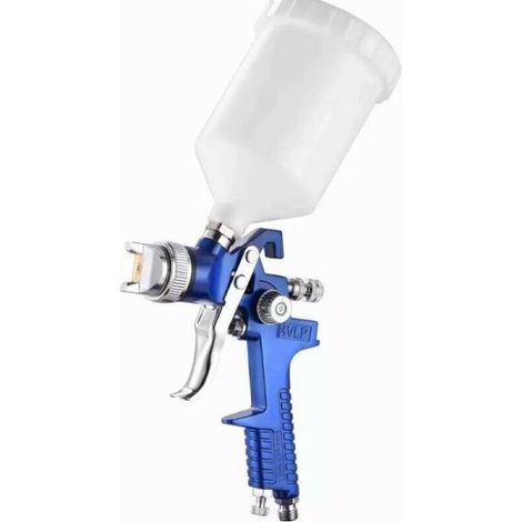 PISTOLA AEROGRAFO ARIA serbatoio 600ML ugello 1.2mm SPRUZZO HVLP VERNICIATURA (1/5)