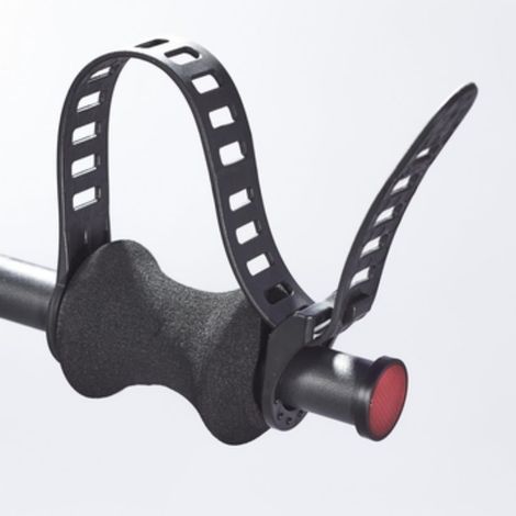Mottez – Lot de 2 blocs cadre de porte-vélo pour vélo électrique – Adaptés à cadres jusqu'à 130 mm – Manchons mousse haute densité – Sangles élastiques 41 cm