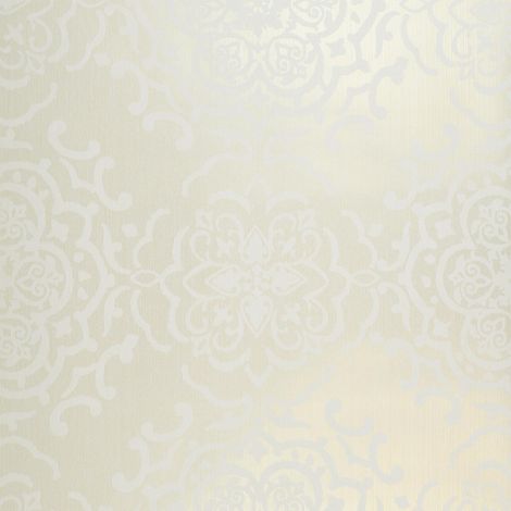 Fine Decor Tempus Damask Floral Motif Cream Gold Wallpaper Paste The Wall (1/4)
