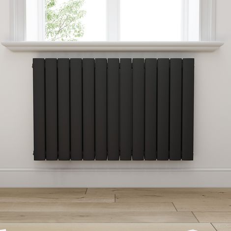 ELEGANT Paneelheizkörper Horizontal Heizkörper Anthrazit Horizontal 630x1004x61mm 1258W Doppellagig