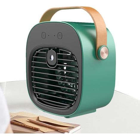 Climatiseur portable 3 vitesses avec réservoir d'eau – Ventilation USB pour espaces confinés – Refroidissement efficace pour chambre et terrasse