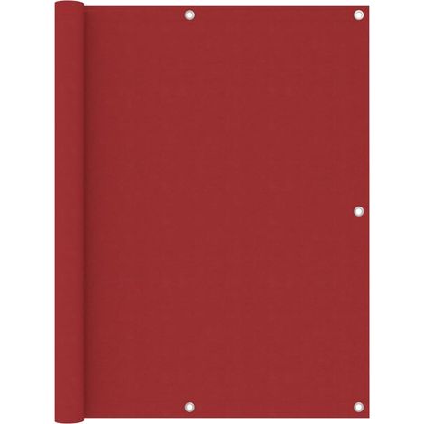 Écran de balcon brise pare vue protection confidentialité 120 x 600 cm tissu oxford rouge