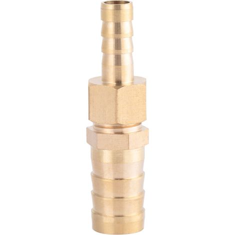 Raccord Réducteur en Laiton pour Tuyau d'Arrosage, Bouchon à Embout Barbelé (8mm à 16mm) (1/5)