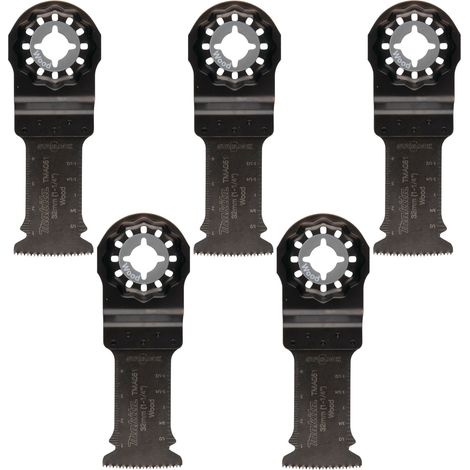 Makita - Juego de hojas de sierra para madera de 5 cm, 5 piezas B-64858-5 (1/2)
