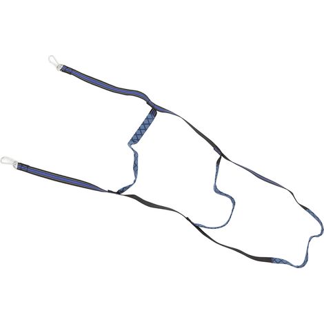 Échelle de corde marine pour bateau pneumatique, kayak, bateau à moteur, canoë, bleue, 3 marches (1/5)