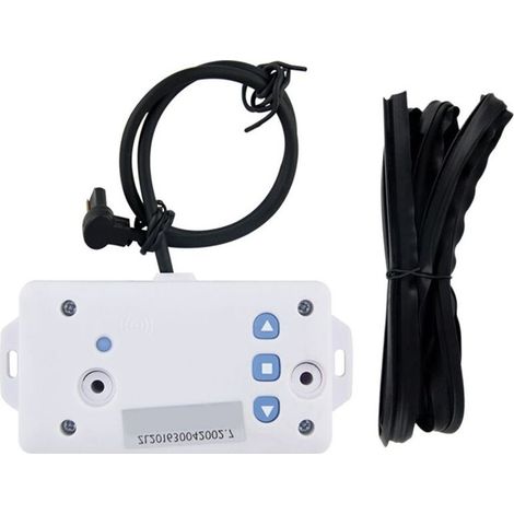 Butée de Porte à Volet Roulant, Moteur Tubulaire Externe 433, Arrêt en Cas de Résistance, Cable de 1 Mètre Inclus. (1/2)
