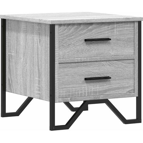 Maison Exclusive - Comodino Grigio Sonoma 40x41x40 cm in Truciolato