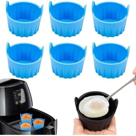 Moule Silicone Air Fryer - Noname - 6PCS - Réutilisable - Flexible - Antiadhésif