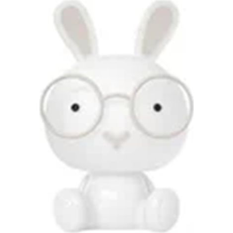 Veilleuse enfant LED Bunny 2,5W RGB + batterie rechargeable lumière du jour Blanc