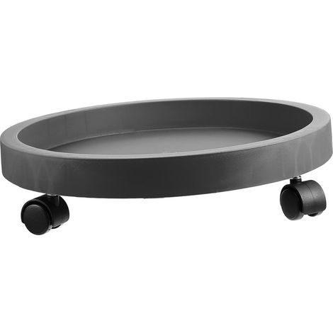 Pflanztopfständer aus Kunststoff mit dickem Design Rollbarer