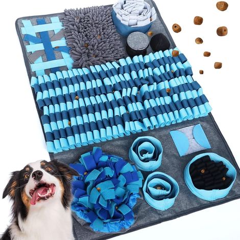 Tapis de Fouille Chien XXL, Grand Tapis de Fouille Snuffle Mat pour Chien (Bleu) (1/5)