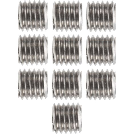 10 Stück Gewindeeinsätze, Reduziermuttern, Edelstahl, Reparaturwerkzeug, Befestigungselement (1/5)