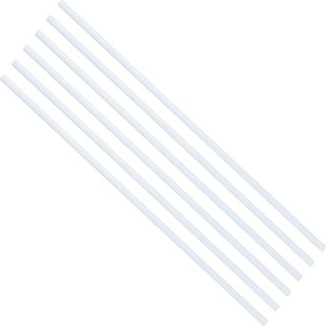 Accessoires pour rideaux : tringle pivotante en alliage d'aluminium pour store vénitien vertical de 43 cm (17 pouces), tringle blanche.