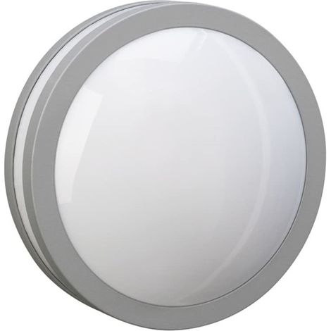 POZNAN Tonda bordo grigio alluminio diam. 26 - max 60W