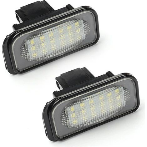 Lntyq 2PCS Lampe de plaque d'immatriculation 18 perles LED éclairage de plaque d'immatriculation pour BENZ W203 4D Sedan (1/5)