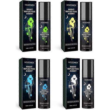 Peinture en aérosol phosphorescente 100 ml pour la sécurité des vélos, vêtements et vélos (réfléchissante). (1/4)