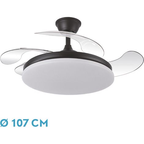 Ventilador Dc Tridente 59w Negro 4aspas Desp. 107d (1/4)