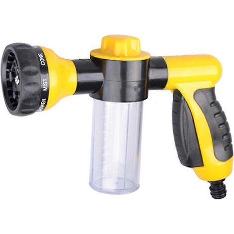 1 piece Foam Water Spray Gun Garden Hose Spray Gun (Yellow) (1/4)