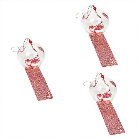 Carillon éolien japonais pendentif, abat-jour en verre cadeau, nuages porte-bonheur (1/5)