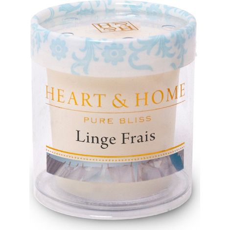 Petite bougie heart and home linge frais