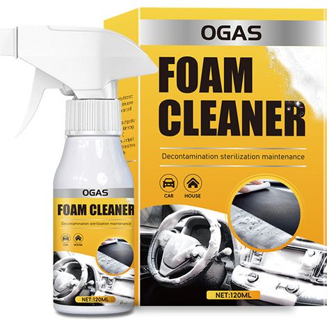 OGAS foam cleaner for vehicle interiors: Three-in-one foam cleaner for cleaning, stain removal and care powerful stain removal. (1/5)