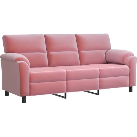 Canapé Rose 214 x 85 x 93 cm Velours vidaXL (1/5)