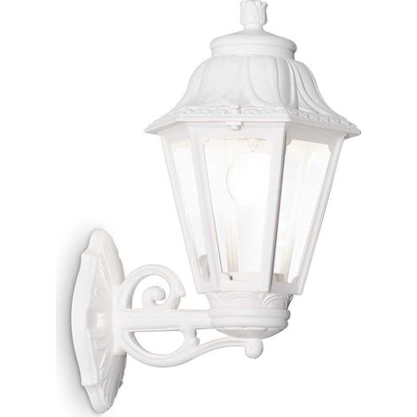 Ideal Lux Anna - Lanterne murale extérieure à 1 lumière, blanc IP44, E27 (1/2)
