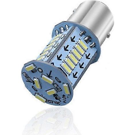 Feu stop LED clignotant pour voiture et moto, feu arrière de stationnement/feux de recul, ampoule 12 V CC blanche, rouge et bleue, 6 W, 6500 K (1/5)
