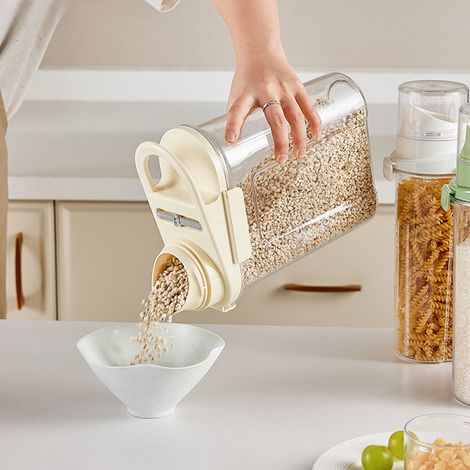 Boîte De Stockage Pour Céréales - Jarron Étanche Cuisine Grade Alimentaire - Résistant Aux Insectes Pour Riz Et Farine - Capacité 2000 ml - 1 Pièce (1/5)