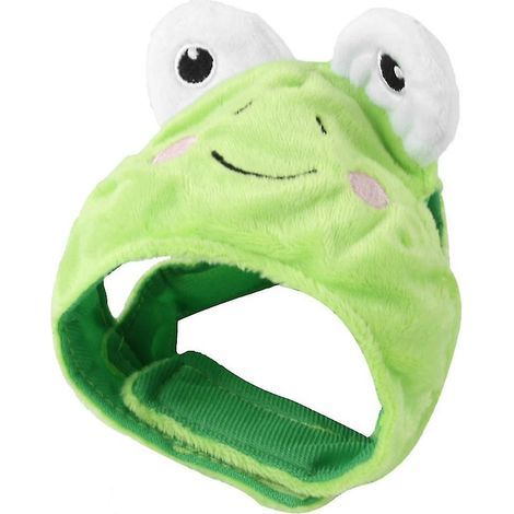 Haustierkostüm: Froschhut mit Augen, lustiges Kostümaccessoire für Partys und Cosplay. (1/4)