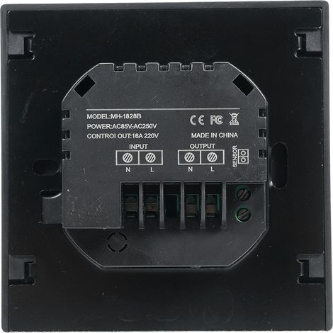 Thermostat connecté à écran tactile LED 16A, régulateur de température pour plancher chauffant, sonde NTC, commutation thermique, 85-265V, contrôle chauffage électrique (1/5)