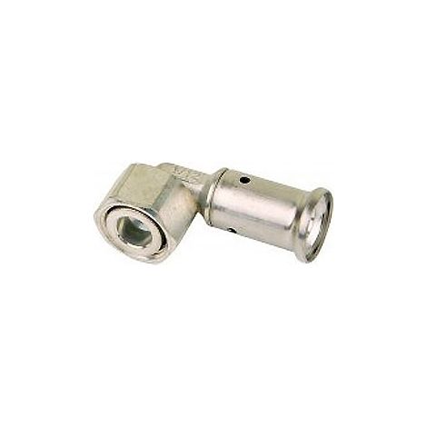 Gomito ottone 20x3/4" con dado girevole sede piana 34P2005