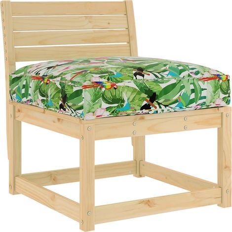 Coussin Floral Multicolore 70 x 70 x 12 cm Tissu Oxford (1/5)