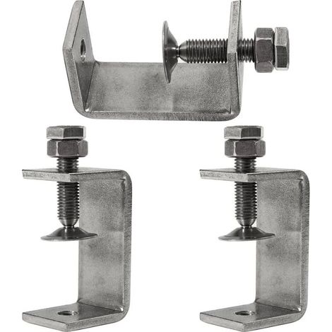 3pcs 65mm Heavy Duty 304 Stainless Steel C-Clamps for Clamps, Pliers and Tensioners, Woodworking Tools, DIY and Auto Repair (1/5)