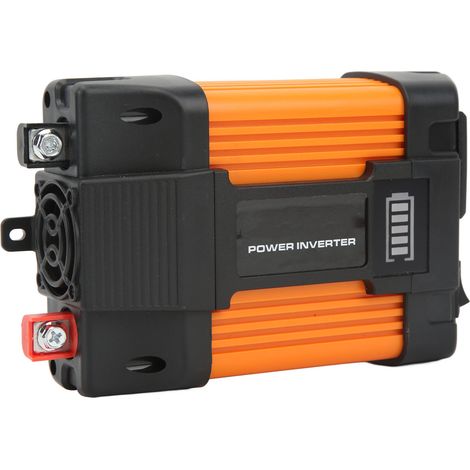 Onduleur solaire pour véhicule 300 W à onde sinusoïdale modifiée avec écran LED d'affichage de la batterie et deux ports USB. Conversion CC 12 V vers CA 110 V. (1/5)