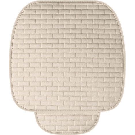 Cuscino per sedile auto, cuscino universale per sedile auto, cuscini morbidi per sedili anteriori, cuscino antiscivolo per sedile auto, coprisedile antigraffio (5251CM, bianco) (1/4)