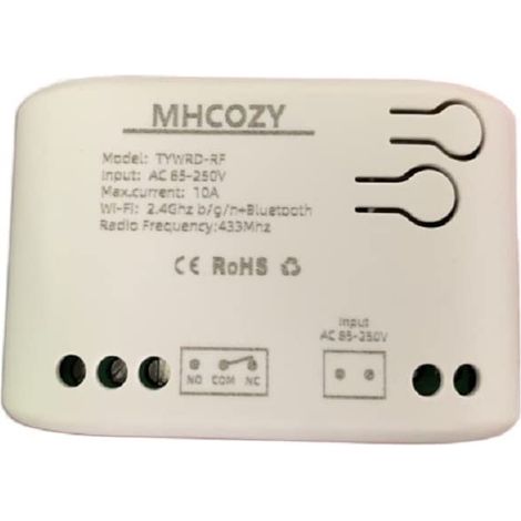 Interrupteur relais sans fil WiFi domotique, compatible avec application Smart Life, 1 ch 5 V/85-250 V (1/5)