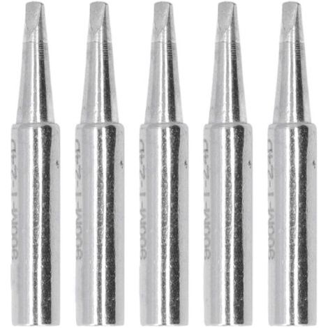 5 pièces pointes à souder BGA, kit embouts cuivre pour station de soudage série 900M, type plat 2.4D, outil de soudure matériel