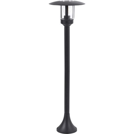 Moderno lampione da giardino all'aperto per sentieri 98 cm in alluminio nero Tizu