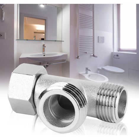 2 Stück 3-Wege-Anschlussventil Toilettenumstellventil Adapter Spülventil (EU3/8) (1/5)