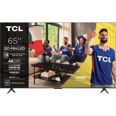 TCL C6K 65" TV 4K QD-Mini LED , Gaming 144 Hz, Dalle HVA haute contraste, AiPQ Pro, ONKYO 2.1 Dolby Atmos, HDMI 2.1, Google TV (1/5)