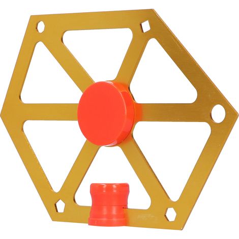 Règle d'angle magnétique hexagonale pour le travail du bois, en alliage d'aluminium, pour scie circulaire de table et machine de coupe, couleur or