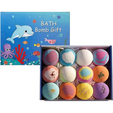 UNBombes effervescentes pour enfants avec jouets surprises à l'intérieur - Bombes de bain artisanales, naturelles et douces pour la peau, pour garçons et filles, cadeau d'anniversaire et spa à la mais (1/5)