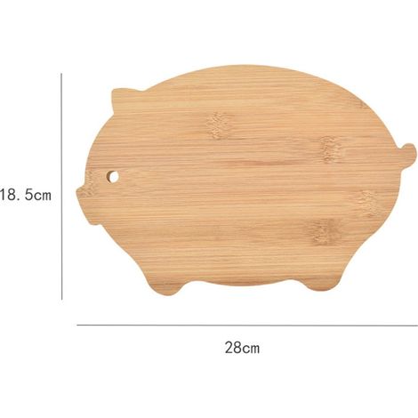 Planche À Découper En Bois - 30 x 20 x 2 cm - Pour Préparation Repas Fruits Légumes Viandes Fromages - 1 Pièce (1/5)