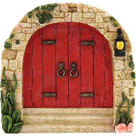 Porte de Fée pour Arbres - Décoration Miniature de Jardin Féerique Extérieur, Art de Jardin et Sculpture pour Chambre d'Enfants (1/5)