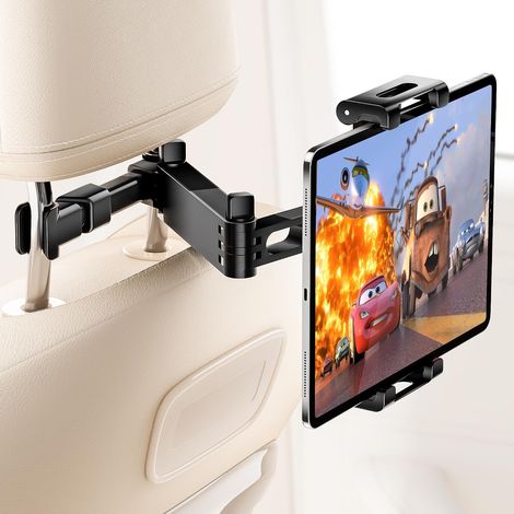Tablet-Halterung für die Kopfstütze im Auto, iPad-Autohalterung – 3-in-1-Auszieharm, 360° drehbar und verstellbar, ein Muss für Roadtrips. (1/3)