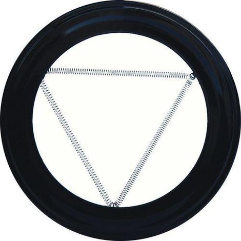 WOLFPACK LINEA PROFESIONAL plafón embellecedor de color negro para estufa 200 mm.