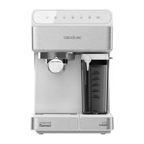 [PRODUIT D'OCCASION] Cecotec Power Instant-ccino - Cafetière semi-automatique, série Touch Bianca, pression 20 bars, capacité 1,4l, 6 fonctions, chauffage Thermoblock, commande tactile, réservoir à la